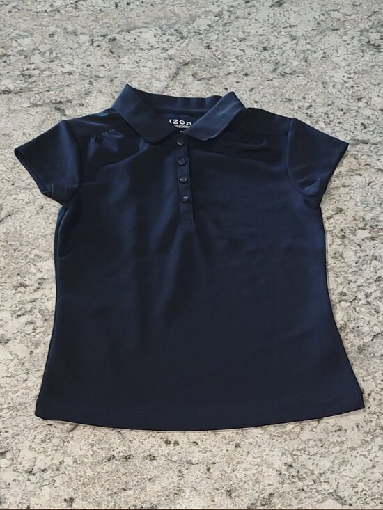Izod Other - IZOD Girls Size S (7/8) Navy Blue Polo Shirt – School Uniform